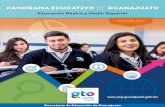 Secretaría de Educación de Guanajuato Panorama Educativo ... · Tendencias en la cobertura de la educación obligatoria en Guanajuato, ciclos ... más poblada del país y casi la