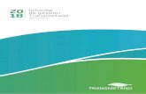 Informe de gestión Transmetano de Gestión 2018.pdfDE TRANSMETANO ESP SA. cúbicos diarios de gas natural. La última de ellas, la Estación Compresora Malena, que en el 2018 cumplió