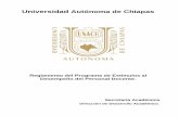 Universidad Autónoma de Chiapas · 2019-05-13 · Reglamento del Programa de Estímulos al Desempeño del Personal Docente Universidad Autónoma de Chiapas. 3 CAPÍTULO I GENERALIDADES