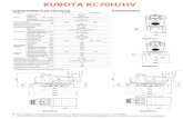 ficha técnica mindumper sobre orugas kubota KC70 · 2018-06-15 · Sistema de refrigeración Peso operativo Capacidad máx. de carga Sistema de vuelco de tolva Sentido de descarga