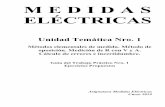 ELÉCTRICASTrabajo Práctico N° 1 - 2019 - 4-TRABAJO PRÁCTICO Nro. 1 - PROBLEMAS PROPUESTOS Medición de tensiones y corrientes por métodos directos e indirectos. Métodos de medida.