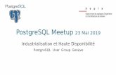 PostgreSQL Meetup 23 Mai 2019 · 25.05.19 2 Dr Paul Albuquerque Responsable de la filière Informatique à l’école HEPIA OpenDB Appliance - Pierre Sicot – Dbi-Services TeamBoard