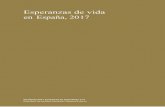 En 2017, la esperanza de vida al - mscbs.gob.es · comunidades autónomas, la esperanza de vida a los 65 años varió entre los 19,8 de Ceuta y Melilla y los 22,8 de la comunidad