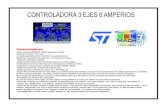 CONTROLADORA 3 EJES 6 AMPERIOStecnicnc.com/tuto/INSTALACION_MANUAL 2013.pdf · -arquitectura universal para trabajar con mach3, KCAM4 y EMC2-salida con control de corriente de motores
