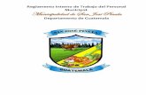 Reglamento Interno de Trabajo del Personal …munisanjosepinula.gob.gt/wp-content/uploads/2016/04/Reg...Departamento de Guatemala Municipalidad de San José Pinula Reglamento Interno