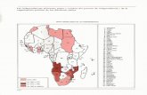 Las independencias africanas: mapa y cuadros del proceso ... · Las independencias africanas: mapa y cuadros del proceso de independencia y de la organización política de 10s diferentes