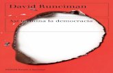 David Runciman SELLO Paidós David Runciman · David Runciman En este libro incisivo, David Runciman, uno de los más destacados politólogos británicos, otea el horizonte político
