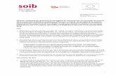 Sistema ació que finança el SOIB · 2020-02-17 · 1 Document: informe, proposta de resolució Emissor: SGPO5/GG Informe i proposta de resolució de denegació de subvencions en