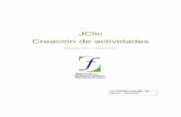 JClic Creación de actividades · 2010-12-03 · y otras prestaciones como la publicación de las actividades insertadas en una página Web o la creación automática de archivos