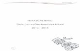 TEMASCALTEPEC Plataforma Electoral Municipal 2016 - 2018 · 2019-09-12 · sólo de subsistencia sino también de desarrollo, de oportunidades, de cultura y de ocio. Es necesario