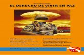 El Derecho de Vivir en Paz • 1 · 2 • Revista Documentos. El Derecho de Vivir en Paz • 3 ... en el proceso de los Acuerdos de Paz en Co-lombia y la entrega total de las armas