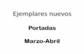 Portadas Marzo-Abrilbibliotecas.umar.mx/adquisiciones/hx/PORTADAS_MARZO... · 2019-12-06 · YEARBOOK 32 of Gen.-a/ 11H13374 LA COMISIÓN DE DERECHO INTERNACIONAL 11H13369 Y SU OBRA