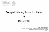 Competitividad, Sustentabilidad y Desarrollo · Competitividad, Sustentabilidad y Desarrollo Edda Fernández Luiselli ... • Aparecen la pérdida de la biodiversidad, el colapso
