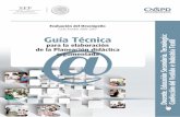 Guía Técnica para la elaboración de la Planeación ...servicioprofesionaldocente.sep.gob.mx/.../tecnicas/21_5_E4_GUIA_T_DOCB_MAN.pdfConfección del Vestido e Industria Textil. Evaluación