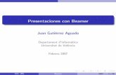 Universitat de València - Juan Gutiérrez Aguadojgutierr/LatexAvanzado2007/...Contenido que no cabe en una diapositiva 3 Formatos de salida 4 Incluir otros contenidos Código JGA