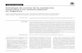 Estrategia de control de la resistencia bacteriana a los ...antimicrobianos.com.ar/ATB/wp-content/uploads/2017/06/Estrategia-de... · ejemplo, quimioterapia, trasplantes, diá lisis