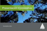 Presentación Corporativa · • Chile y Brasil: adquisición de tierras, con el fin de incrementar la base forestal • Nueva línea de plywood de 240.000 m3/a de capacidad en Nacimiento,