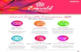 Concurso Esmeralda Extravaganza 2019 · $1,000 en efectivo¤ Tarjeta de regalo Visa de $3,000¤ Cupon para viaje de $4,000¤ Tratamiento de Spa¤ Tarjeta de regalo de $500 de Tiffany