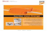 · info@recal.cl · (02) 430 7700 bomba condensado maxi orange.pdfdel evaporador, el agua condensada puede ser bombeada a una altura de 8 metros. 2 depositos distintos para una mayor
