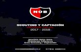 SCOUTING Y CAPTACIÓN - Newell's Old Boys...El presente es un reporte de lo realizado por el Departamento de Captación y Scouting de Divisiones Inferiores de Newell's Old Boys que