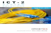 SOLUTIONS - OPENETICS · Cable F/O multitubo armado dieléctrico 9/125 µm 48 fibras cubierta color marfil G-657A2 4983 8 Cable Cat. 6 UTP Ref. Pag. Cable Cat. 6 UTP LSZH rígido