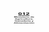 Ministerio de Agricultura, Ganadería y Alimentación · El Presupuesto del Ministerio de Agricultura, Ganadería y Alimentación se asigna en un 88.7% a la función “Agropecuario”,