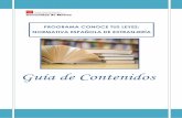 PROGRAMA CONOCE TUS LEYES: NORMATIVA ...web.icam.es/bucket/3_ Guía de Contenidos M3 Extranjería...función de que admitan un trato desigual entre españoles y extranjeros, de su