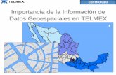 Importancia de la Información de Datos Geoespaciales en TELMEX · ofonseca@telmex.com TELMEX Conclusiones En la era de la Tecnología de la Información, los datos geoespaciales