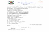 Libro de Actas 13274 Municipalidad de Barva 23-2014 EXT.pdf · Gracias por acoger el proyecto que él llevo a la Asamblea Legislativa para la declaratoria de Nicolás Aguilar como