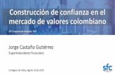 Construcción de confianza en el mercado de valores colombiano · Confianza Emocional En una encuesta a más de 3.850 inversionistas respecto de su percepción de confianza en las