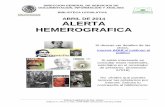 ABRIL DE 2014 ALERTA HEMEROGRAFICA · 2018-01-26 · través de los años, la carrera de Octavio Paz como diplomático de carrera del Servicio Exterior Mexicano tuvo momentos luminosos