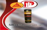 Sika® Manto APP /SBS MANTO(1).pdf · de azoteas o cubiertas planas de losas monolíticas de concreto con pocos o nulos movimientos estructurales. Membranas con refuerzo central de