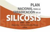 2009 2030 Expositor: Luis Fuentealba Reyes CHILE · 2010-03-29 · Plan de acción para la erradicación de la Silicosis 2009 ‐ 2030 Metas estratégicas: • Disminuir la exposición