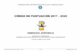 CÓDIGO DE PUNTUACIÓN 2017 2020 · GIMNASIA AEROBICA Aprobado por el Comité Ejecutivo ... c. Expertos internacionales y expertos de los Grupos de trabajo de la FIG. d. Representante