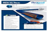 Flexpad-Pex-Al-Pex-Agua-y-Gas · TUBERÍA MULTICAPA AGUA Característlcas YBeneflclos: Flexible y retiene el doblez. Ligera (1 rollo de 200m de 1/2" pesa 20kg). Disminuye el uso de