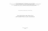 VALIDAÇÃO DE ESCALA OPTOMÉTRICA DE FIGURAS · DIAGRAMA 2 - Modelo de elaboração e validação de escalas optométricas de figuras ..... 72 . LISTA DE FIGURAS FIGURA 1 - Proposta