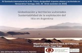 Globalización y territorios vulnerados Sustentabilidad de la ... - Seminario … · 2018-12-06 · Globalización y territorios vulnerados Sustentabilidad de la explotación del