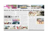 Inicia la Expo Feria del Huarache de Huetamo 2013sigloveinte.com.mx/pdf/151213.pdf · ción del huarache, comenzó desde el pasado vier-nes la Expo Feria del Huarache 2013, en esta