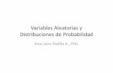 Variables Aleatorias y - UPBjpadilla.docentes.upbbga.edu.co/Estadistica/6-Variables...Variables Aleatorias Discretas y Contínuas • Una v.a. se llama variable aleatoria discreta