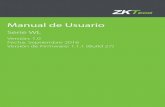 Manual de Usuario - ZKTeco Latinoamérica...Serie WL 7 3. Gestión de Usuarios. 3.1 Agregar un usuario. A través de este submenú, puede navegar por la información de usuario almacenada