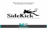 Manual del usuario para la máquina de fútbolglobalwmexico.com/download/manual_SideKick.pdf · Nunca permita a un menor de edad operar la máquina de fútbol Sidekick sin la supervisión