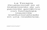 La Terapia Ocupacional en el tratamiento de un paciente geriátrico con hemiplejia ...invenio2.unizar.es/record/7395/files/TAZ-TFG-2012-220.pdf · 2015-02-26 · • Diagnóstico:
