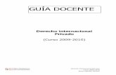INTRODUCCIÓN A LA GUÍA DOCENTE - Universitat de Valènciaocw.uv.es/ciencias-sociales-y-juridicas/2-2/internacprivpdf.pdf · Derecho Internacional Privado Curso 2009-2010 Rosa Lapiedra