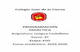 Colegio Juan de la Cierva · - Escritura de un caligrama. Lengua - El complemento de régimen - El complemento circunstancial: adverbial y no adverbial. Ortografía - Palabras homófonas