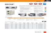 RECUP...419 Características: • Intercambiador de placas de aluminio con rendimientos entre 52%-55% • Posibilidad de configuración entre diferentes posiciones de bocas • Filtros