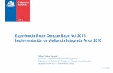 Experiencia Brote Dengue Rapa Nui 2016 Implementación de … · 2018-03-06 · Evento Adverso Gestión de vigilancia integrada MIDAS 2016 Contribuir al manejo de la información