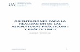 ORIENTACIONES PARA LA REALIZACIÓN DE LAS ASIGNATURAS ... · actividad docente a los centros que impartan Educación Secundaria Obligatoria y Bachillerato para el curso 2011‐2012