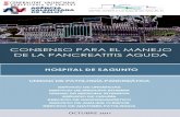 CONSENSO PARA EL MANEJO DE LA PANCREATITIS AGUDAsagunto.san.gva.es/documents/7967159/7992985/Pancreatitis+Sagunto.pdf · tratamiento de modo similar al iniciado en Urgencias. No repetir