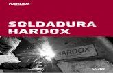 SOLDADURA HARDOX - Soldaceros PERU · de metal de soldadura, al soldar con consumibles de soldadura no aleados o con bajo conte-nido de aleación. El electrodo sólido utilizado para