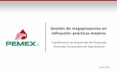 Gestión de megaproyectos en refinación: prácticas …Asegurar el desarrollo efectivo de los proyectos de Pemex dentro de un ambiente técnico, económico y normativo controlado.